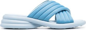 Camper Spiro crossover-strap sandals - women - Recycled Polyester/Recycled Polyester/Polyethylene vinyl acetate (PEVA) - 38 - Blue