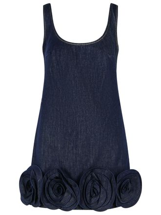 Self Portrait Blue Denim Dress