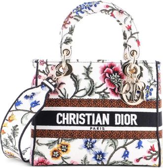 Dior Lady D-Lite Bag Embroidered Canvas Medium satchel - Veelkleurig