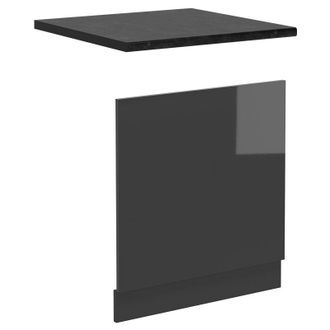 Vicco Frontal Para Lavavajillas R-line, Antracita Alto Brillo, 60 Cm, Et Antracita, Vicco