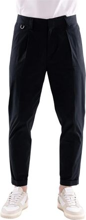 Paolo Pecora Heren, Broeken, Zwart, Maat: S Katoen