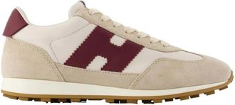 Hogan H727 Allacciato H Sneakers - Dames - Sneakers - Beige - 39 EU - Leer - Schoenen