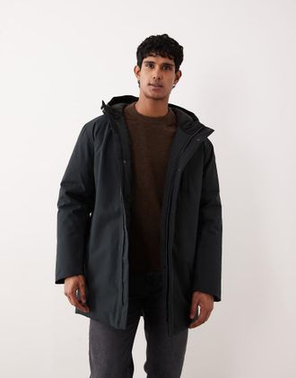 Selected Parka tecnico nero