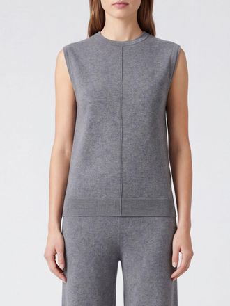 Lisa Yang Sleeveless Cotton and Cashmere Crew Neck Top
