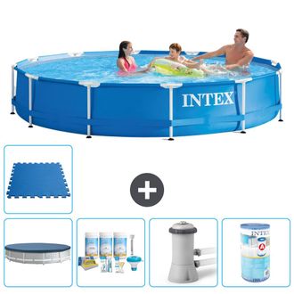 Intex Piscina Con Estructura Redonda - 366x76 Cm - 7-piezas S31546