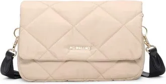 MZ Wallace Madison Flap Crossbody in Buff/black at Nordstrom