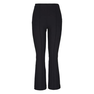 Vince Wide Trousers, female, Black, Size: XL Mid-Rise Pintuck Crop Flare Pant