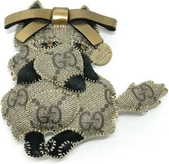 Gucci Pre-owned Fabric key-holders - Dames - Vintage Accessoires - Beige - ONE Size - Vintage