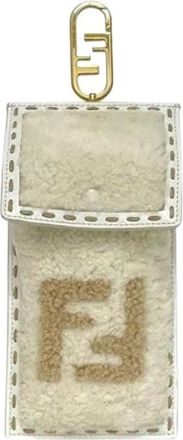 Fendi Pre-owned Vintage Pouch - Dames - Vintage Accessoires - Beige - ONE Size - Leer - Vintage