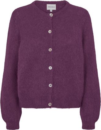 Americandreams Susan Alpaca Vest - Dames - Vesten - Paars - L - Wol - Truien & Vesten