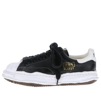 Miharayasuhiro BLAKEY OG Sole Leather Low-top Sneaker White Black A06FW702-BLK