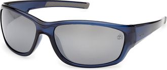 Timberland TB00083 Polarized 90D Mens Sunglasses Blue Size 67