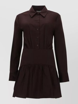 Staud rocco mini dress long sleeves skirt