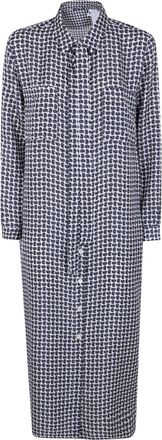 Laura Urbinati Belt Long Sleeves Shirt Dress