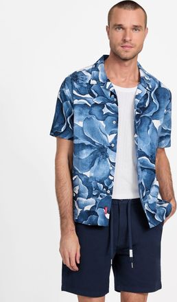 Guess Rome Floral Linen-Blend Shirt