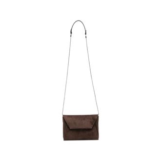 Brunello Cucinelli Suede Chain-link Cross Body Bag