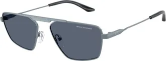 A|X Armani Exchange AX2059S 613287 Mens Sunglasses Blue Size 56