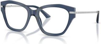 Jimmy Choo London 52mm Cat Eye optical glasses in Blue at Nordstrom