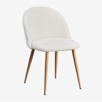 Sklum Pack De 2 Sillas De Comedor En Tela Boucl&eacute; Kana Deluxe Sklum