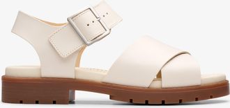Clarks Orinoco Cross Cream Leather Sandalen