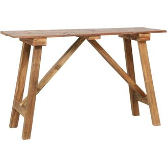 vidaXL vidaXL Tavolo Consolle 130x40x80 cm in Legno di Recupero Misto