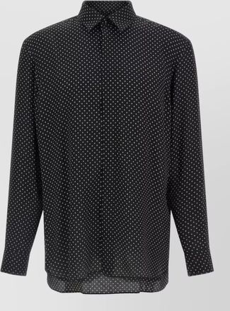 Tom Ford silk printed long-sleeve shirt