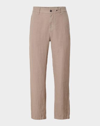 Rag & Bone Men & apos;s Evan Stretch-Waistband Linen Trousers