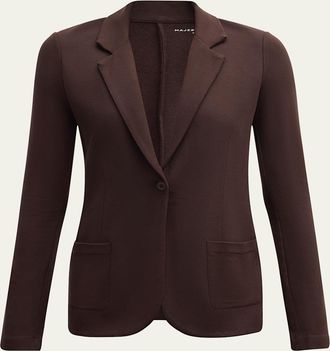 Majestic Filatures French Terry One-Button Blazer