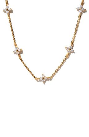 Girls Crew Shimmer Blossom Anklet in Gold at Nordstrom