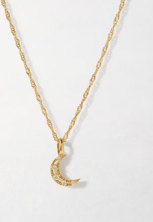 Edge of Ember Moon Diamond Necklace at Nordstrom, Size 18