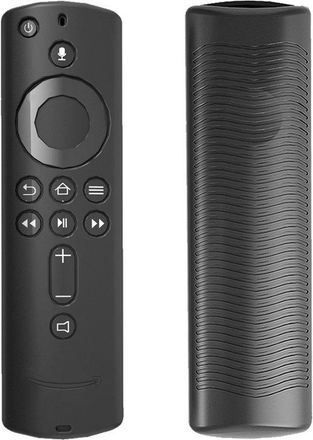 No Brand Funda Protectora Para El Mando A Distancia De Amazon Fire Tv Stick 4k De Segunda Generaci&oacute;n - Negra