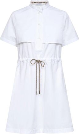 Burberry Shirt Dress - Dames - Shirt Kleedjes - Wit - S - Katoen - Kleedjes