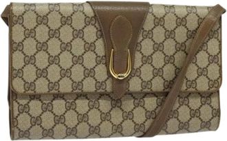 Gucci Pre-owned Shoulder Bags, female, Beige, Size: ONE SIZE Pre-owned Plastic gucci-bags