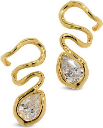 Alexis Bittar Asterales Vine Linear Drop Earrings in Gold Stones at Nordstrom