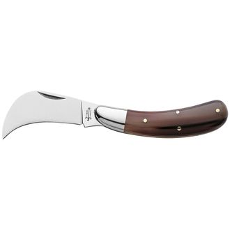 Coltellerie Berti Regional Roncola Knife, handle made of bull horn tip