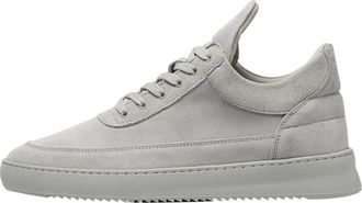 Filling Pieces Low Top Suede All Grey Sneakers - Heren - Sneakers - Grijs - 44 EU - Leer - Schoenen