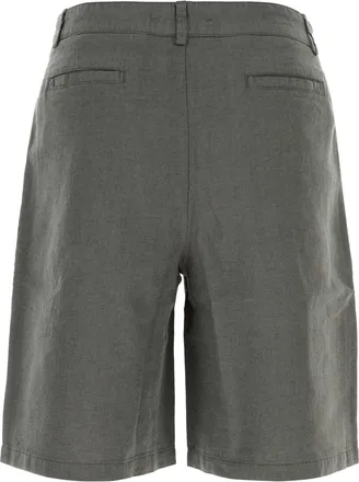 Gimaguas Mens Barbate Bermuda Shorts Gray Linen Cotton Bermudas