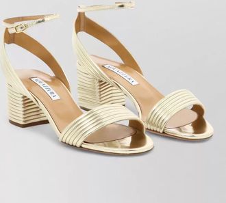 Aquazzura sundance block heel ankle strap sandals