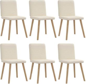vidaXL Vidaxl - Sillas De Comedor 6 Unidades Lino