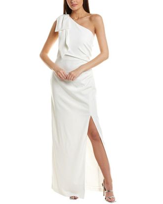Monique Lhuillier One Shouldered Gown