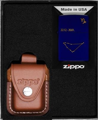 OEM Juego De Encendedores Zippo Con Dise&ntilde;o De Capricornio Del Zodiaco, Regalo N.&deg; 2