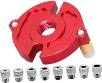 OEM 1 Juego De Gu&iacute;as De Perforaci&oacute;n Para Perforadoras, Plantilla De Perforaci&oacute;n, Gu&iacute;a De Perforaci&oacute;n De Aleaci&oacute;n De Aluminio Roja