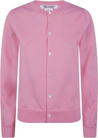 Comme Des Gar&ccedil;ons Klassiek Vest - Dames - Vesten - Roze - M - Wol - Truien & Vesten