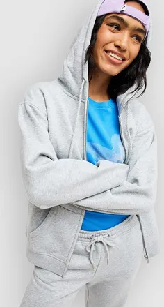 Roxy Surf Stoked Zipped Brushed Felpa con Zip grigio
