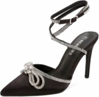 Berness Womens Paris Bow Heel In Black