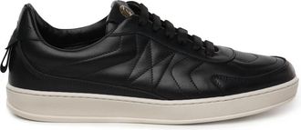 Giuliano Galiano Zwarte leren veterschoenen - Heren - Sneakers - Zwart - 45 EU - Leer - Schoenen