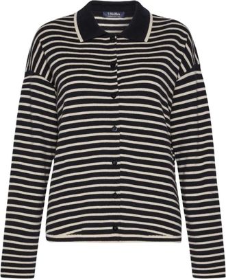 Max Mara Dames, Truien, Blauw, Maat: M Wol
