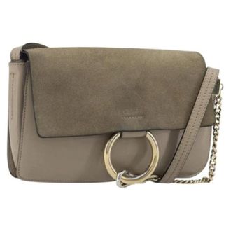 Chlo&eacute; Pre-owned Suede Shoulder Bag - Dames - Pre-owned - Grijs - Maat: ONE Size Su&egrave;de