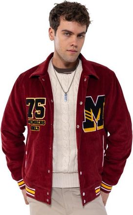 Members Only Corduroy Varsity Jacket in Red at Nordstrom, Size Xx-Large