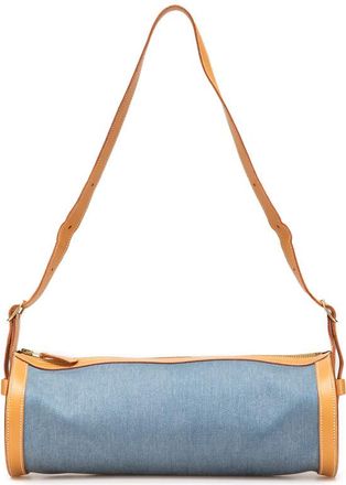 Herm&egrave;s Pre-owned Hermes Denim and Calfskin Sac Doremi 33 XEJEMBHDFCHGYT49